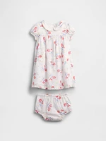 Gap × DÔEN Baby & Toddler Pintuck Floral Dress