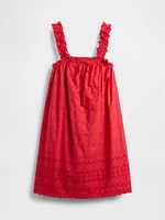 Gap × DÔEN Eyelet Shift Mini Dress