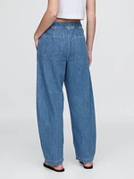 High Rise Barrel Jeans