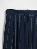 365 High Rise Linen-Blend Trousers