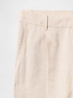 365 Low Rise Linen-Blend Trousers