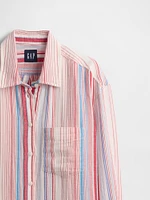 Cotton Gauze Button-Down Shirt