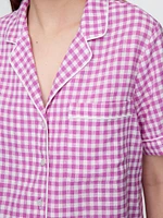 Linen-Blend PJ Shirt