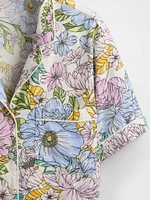 Linen-Blend PJ Shirt