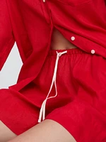 100% Linen Easy Shorts