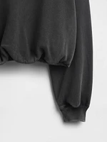Heavyweight French Terry Bubble-Hem Sweatshirt