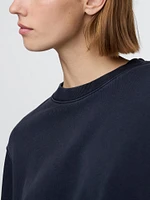 Heavyweight French Terry Bubble-Hem Sweatshirt
