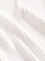 Cropped Rib Cardigan