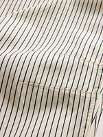 High Rise Denim Stripe Horseshoe Jeans