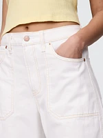 Curvy High Rise Barrel Jeans