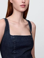 Denim Bodycon Midi Dress