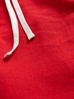 Linen-Blend Halter Mini Dress