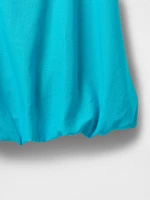 Linen-Blend Mini Bubble Dress