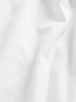 Modern Funnel-Neck Ruched Cropped Tank Top