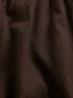 Linen-Blend Easy Wide-Hem Pants