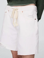 8" Mid Rise '90s Loose Denim Bermuda Shorts