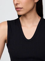 Sheer Modern Rib Tank Top