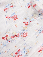 Gap × DÔEN Pintuck Floral Midi Dress