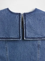 Gap × DÔEN Denim Sailor Mini Dress
