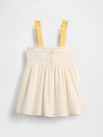 Baby Embroidered Tie-Shoulder Dress