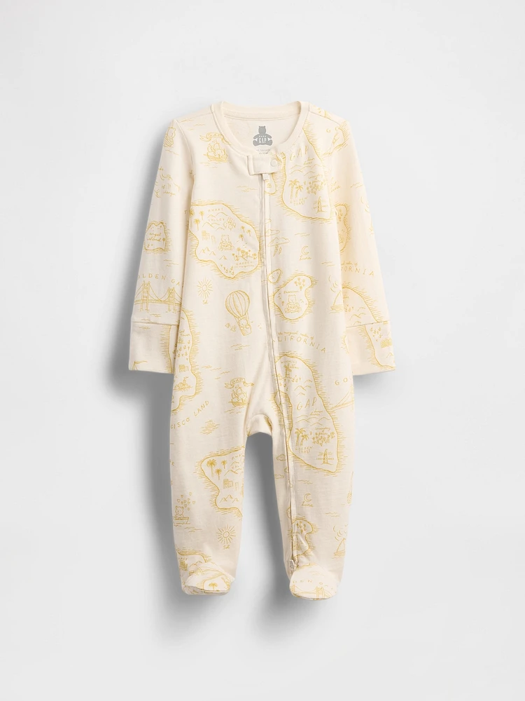 Baby First Favorites Organic Cotton Footed One-Piece