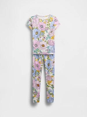 Kids Organic Brushed Cotton Gingham PJ Set