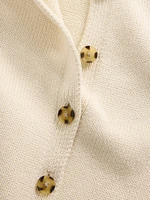 Cropped Cardigan Sweater Vest