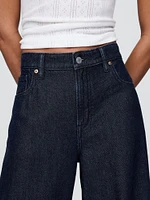 Curvy Mid Rise UltraSoft Baggy Jeans