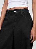 Curvy Mid Rise UltraSoft Baggy Jeans