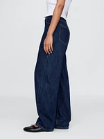 Curvy High Rise Barrel Jeans