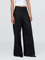 Curvy Mid Rise UltraSoft Baggy Jeans