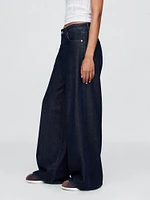 Curvy Mid Rise UltraSoft Baggy Jeans