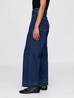 Curvy High Rise Stride Wide-Leg Ankle Jeans