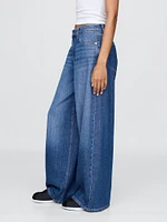 Curvy Mid Rise UltraSoft Baggy Jeans