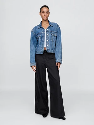 Curvy Mid Rise UltraSoft Baggy Jeans