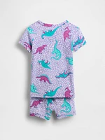 Baby Organic Brushed Cotton Dino PJ Set