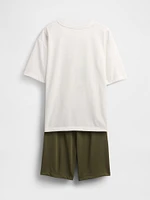 Kids Recycled PJ Short Set