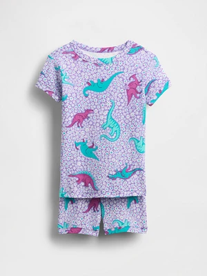 Baby Organic Brushed Cotton Dino PJ Set