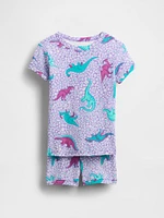 Baby Organic Brushed Cotton Dino PJ Set