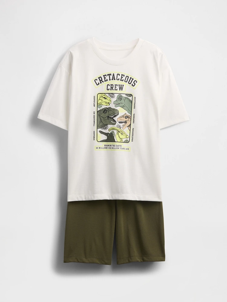 Kids Recycled PJ Short Set