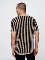 Mesh Sweater Shirt