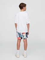 Kids GapFit 6" Recycled Mesh Easy Shorts