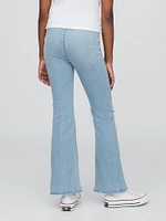 Kids High Rise Crossover Flare Jeans