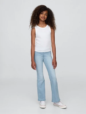 Kids High Rise Crossover Flare Jeans