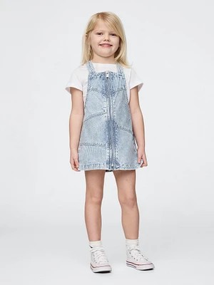 Baby & Toddler Patchwork Striped Denim Skirtall