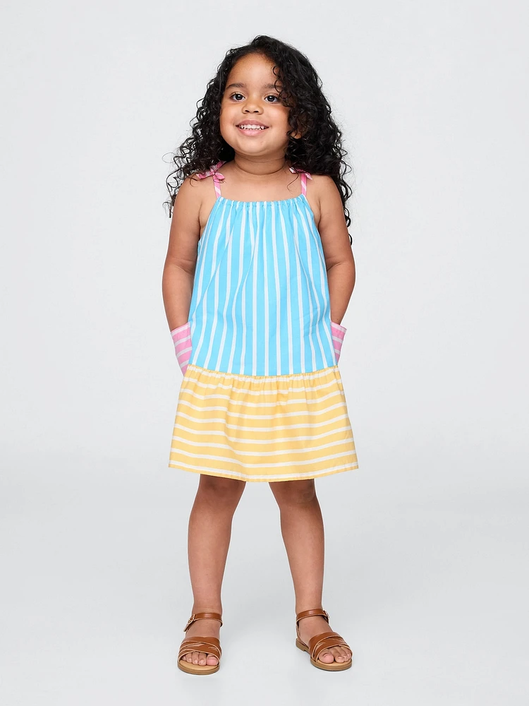 Baby & Toddler Poplin Mixed Stripe Dress