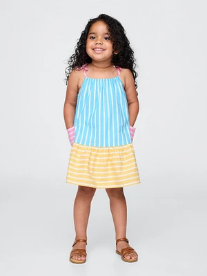 Baby & Toddler Poplin Mixed Stripe Dress