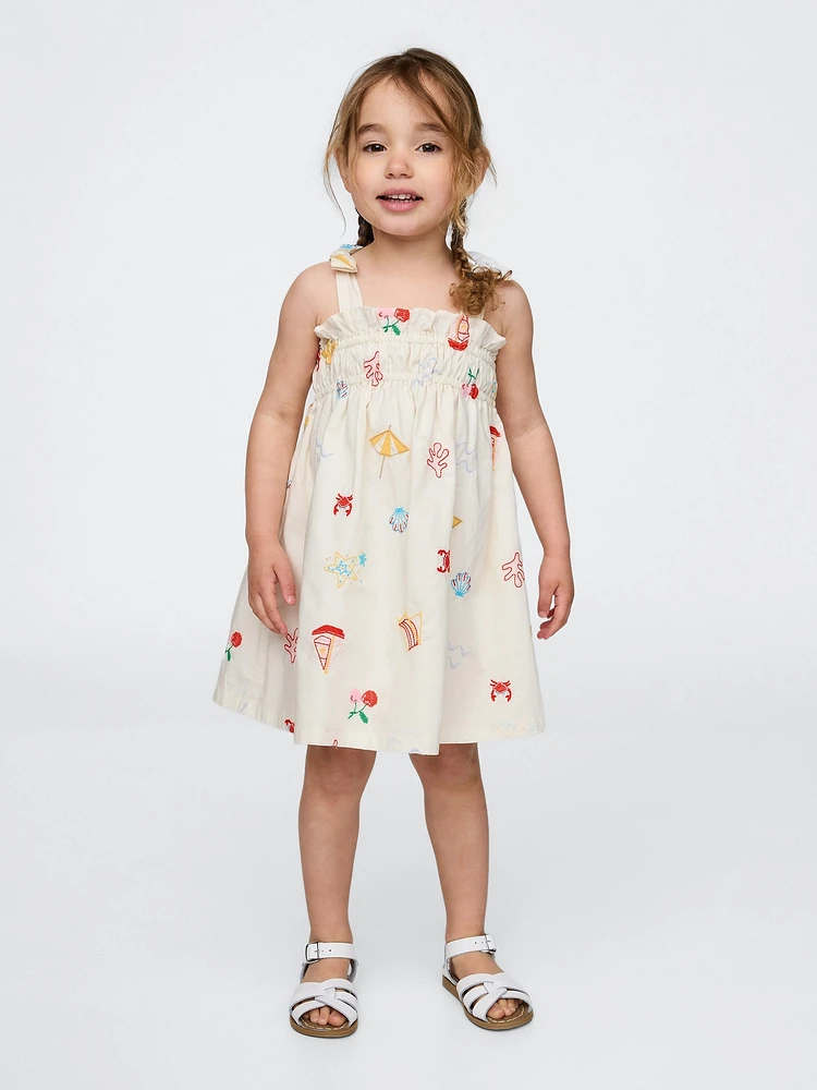 Baby & Toddler Smocked Bow-Strap Dress