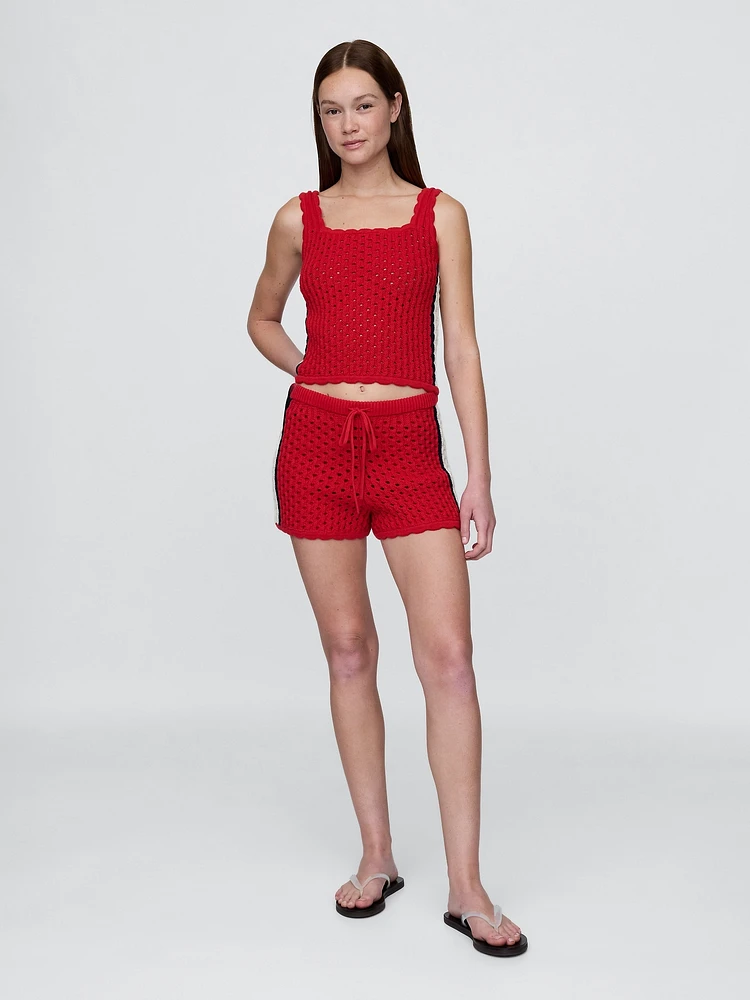 100% Cotton Crochet Easy Shorts