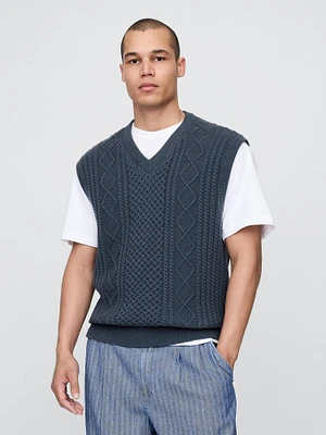 Gap × Malbon Cable-Knit Sweater Vest